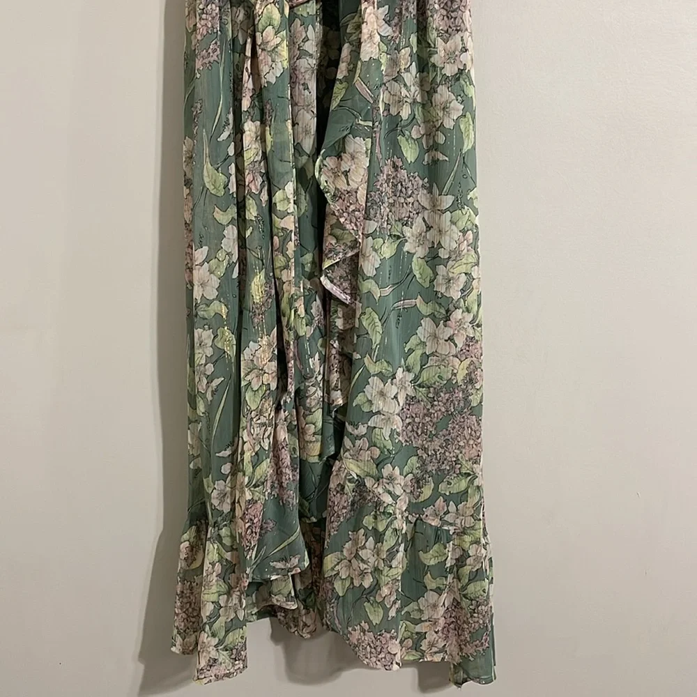 Lauren Conrad flowy ruffle tiered floral maxi dress xl - Picture 4 of 11